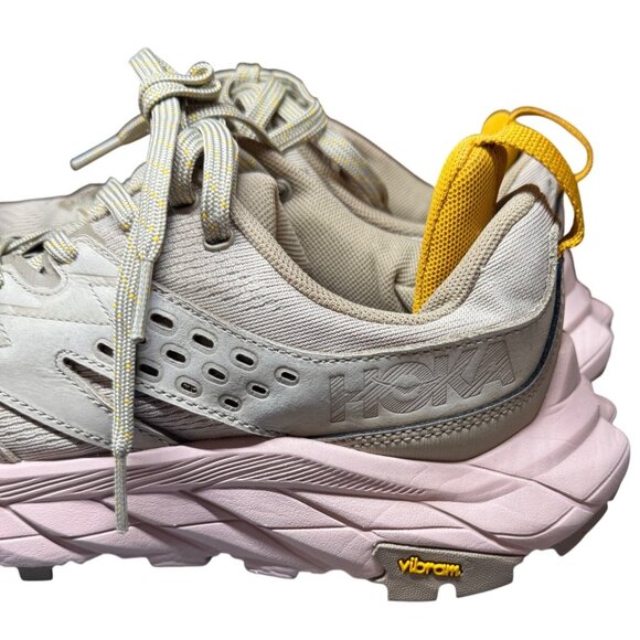 Hoka One One W Anacapa Breeze Low Womens Shoes Size 7B US Vibram Sole Beige/Pink - Picture 8 of 13